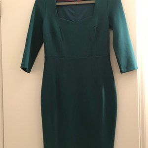 Boden Ponte Sweetheart Neckline Dress